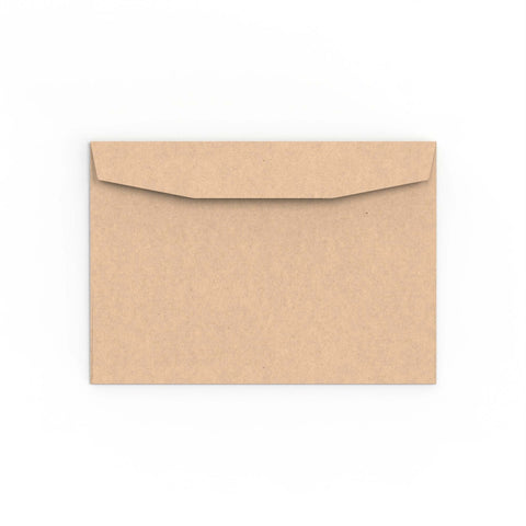 C6 Manila Brown Gummed Business Envelope (114 x 162mm)