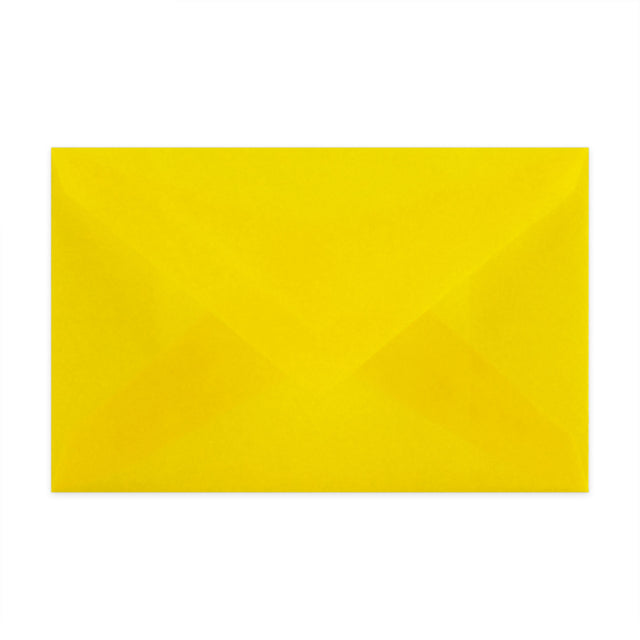 Translucent Envelopes Yellow 62 x 98 mm
