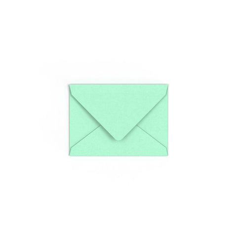 C7 Jade Green British Made Gummed V-Flap Envelope (82 x 113mm)