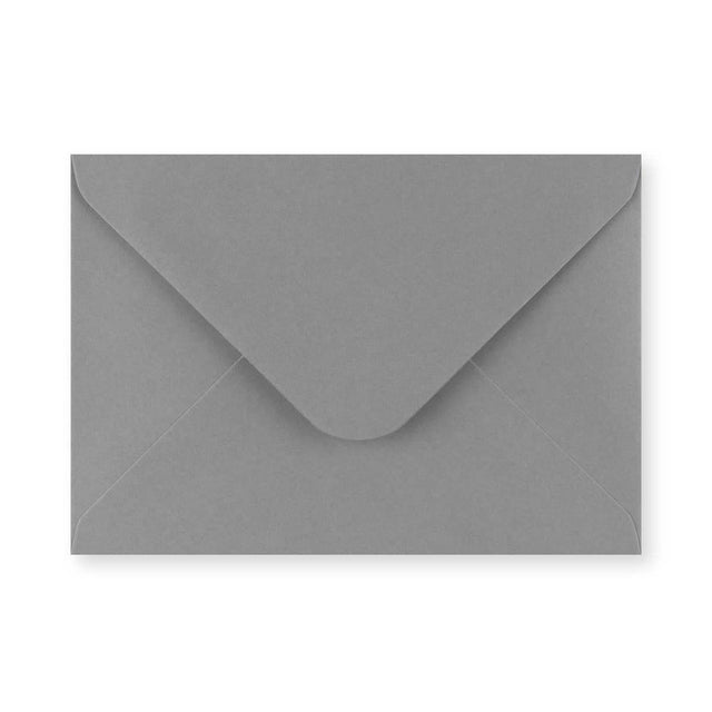 Dark Grey Gummed V-Flap Greeting Card Envelope (133 x 184mm)