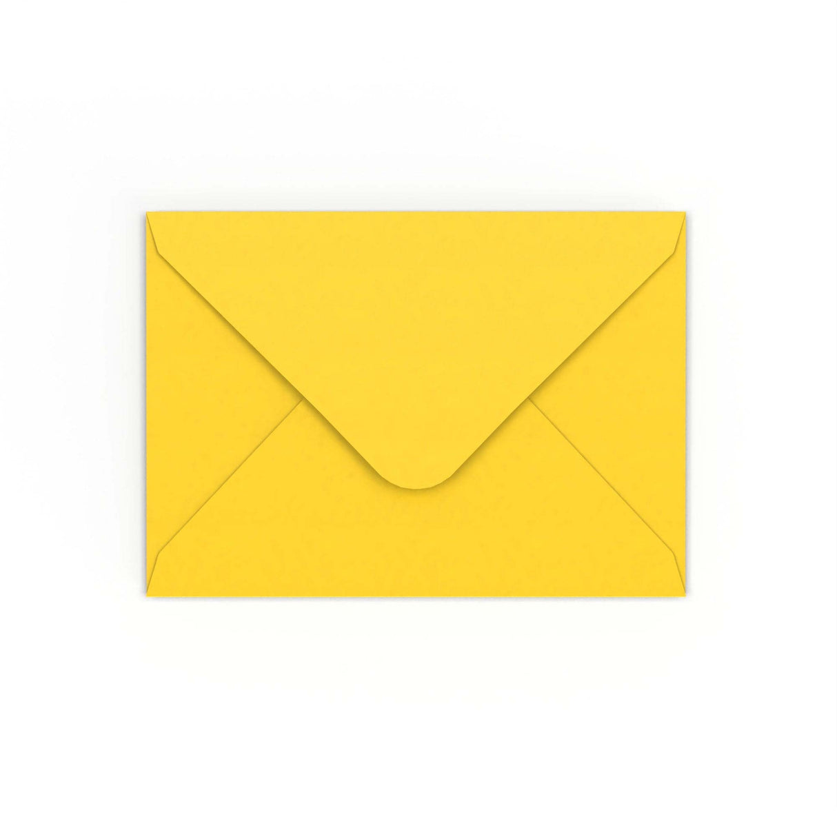 Mid Yellow Gummed V-Flap Envelope (125 x 175mm)