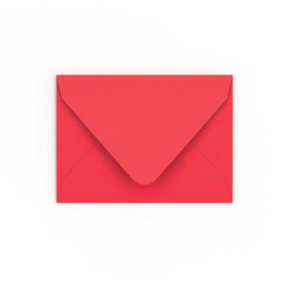 C7 Bright Red Gummed V-Flap Envelope (82 x 113mm)