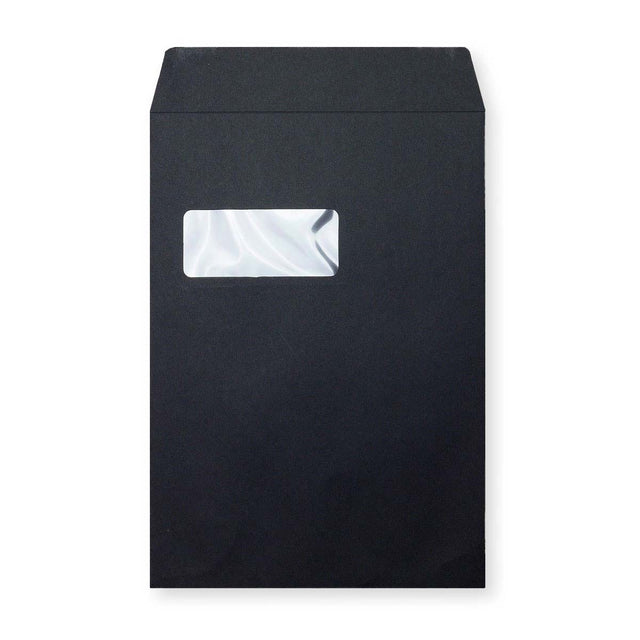 C4 Black Luxury Peel & Seal Envelope (324 x 229mm)