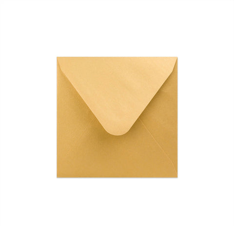 Pearlescent Envelopes Gold 120 x 120 mm Gummed