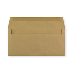 DL Manila Brown Gummed Recycled Envelope (102 x 216mm)