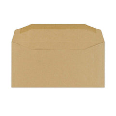DL Manila Brown Gummed Business Envelope (110 x 220mm)