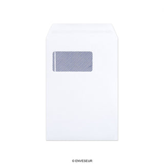229x162 mm (C5) White Vertical Window Envelope