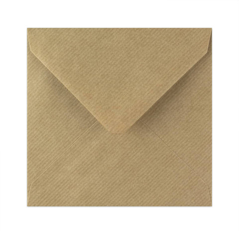 Ribbed Kraft Envelope  140x140 mm