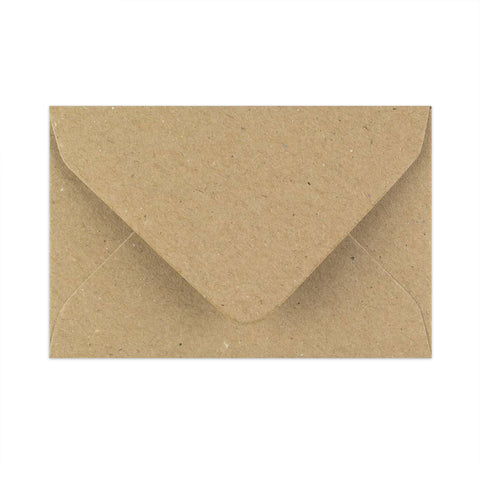 Kraft V-Flap Gummed Envelopes 110 Gsm Fleck 62 x 94 mm