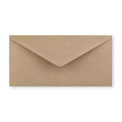 DL Fleck Recycled Gummed V-Flap Envelope (110 x 220mm)