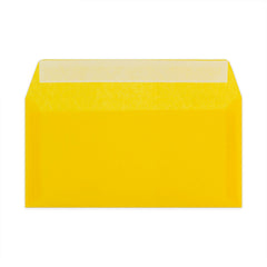 Translucent Envelopes Yellow 110 x 220 mm (DL)
