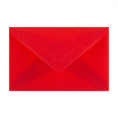 Translucent Envelopes Red 62 x 98 mm