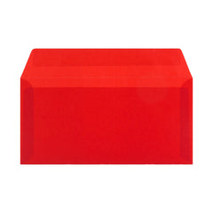 Translucent Envelopes Red 110 x 220 mm (DL)