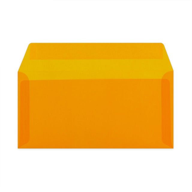 Translucent Envelopes Orange 110 x 220 mm (DL)