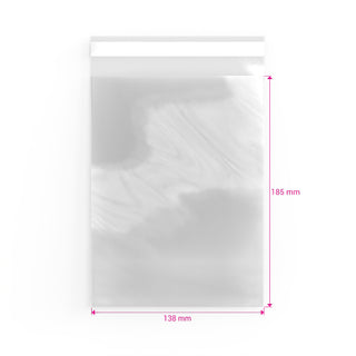 Cello Bags (Non-Header) Clear 185 x 138 mm