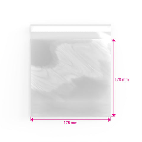 Cello Bags (Non-Header) Clear 170 x 175 mm