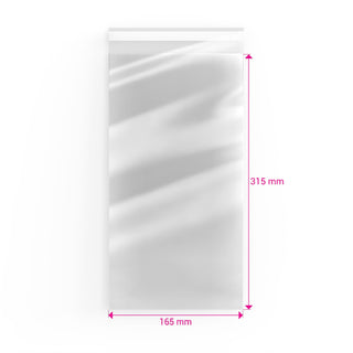Cello Bags (Non-Header) Clear 315 x 165 mm