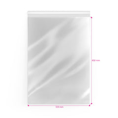 Cello Bags (Non-Header) Clear 450 x 320 mm