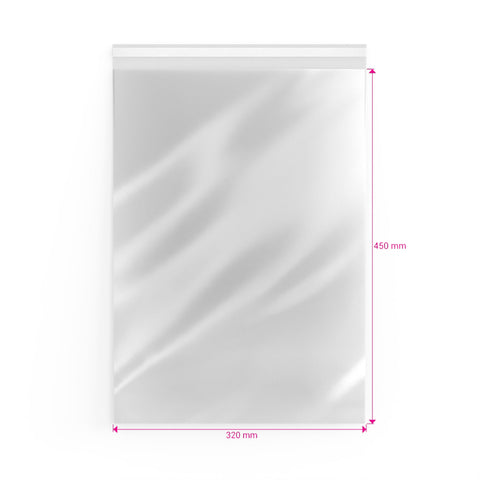 Cello Bags (Non-Header) Clear 450 x 320 mm