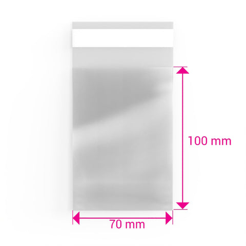 Cello Bags (Non-Header) Clear 100 x 70 mm