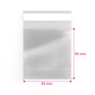 Cello Bags (Non-Header) Clear 90 x 85 mm