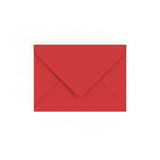 Cherry Red British Made Gummed V-Flap Envelope (133 x 184mm)