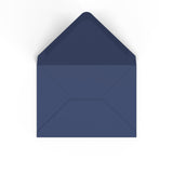 Navy Blue British Made Gummed V-Flap Envelope (133 x 184mm)