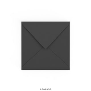 Black envelope 155x155 mm