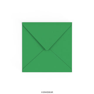 Kelly green envelope 155x155 mm