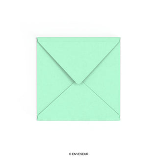Jade green envelope 155x155 mm