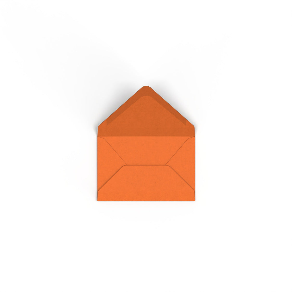 Flame Orange British Made Gummed V-Flap Envelope (62 x 94mm)