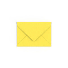 C6 Sunflower Yellow British Made Gummed V-Flap Envelope (114 x 162mm)