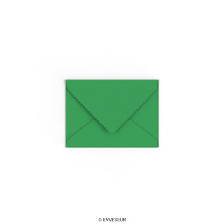 Kelly green envelope 82x113 mm (C7)