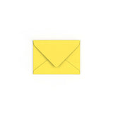 C7 Sunflower Yellow British Made Gummed V-Flap Envelope (82 x 113mm)