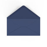DL Navy Blue British Made Gummed V-Flap Envelope (110 x 220mm)