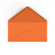 DL Flame Orange British Made Gummed V-Flap Envelope (110 x 220mm)