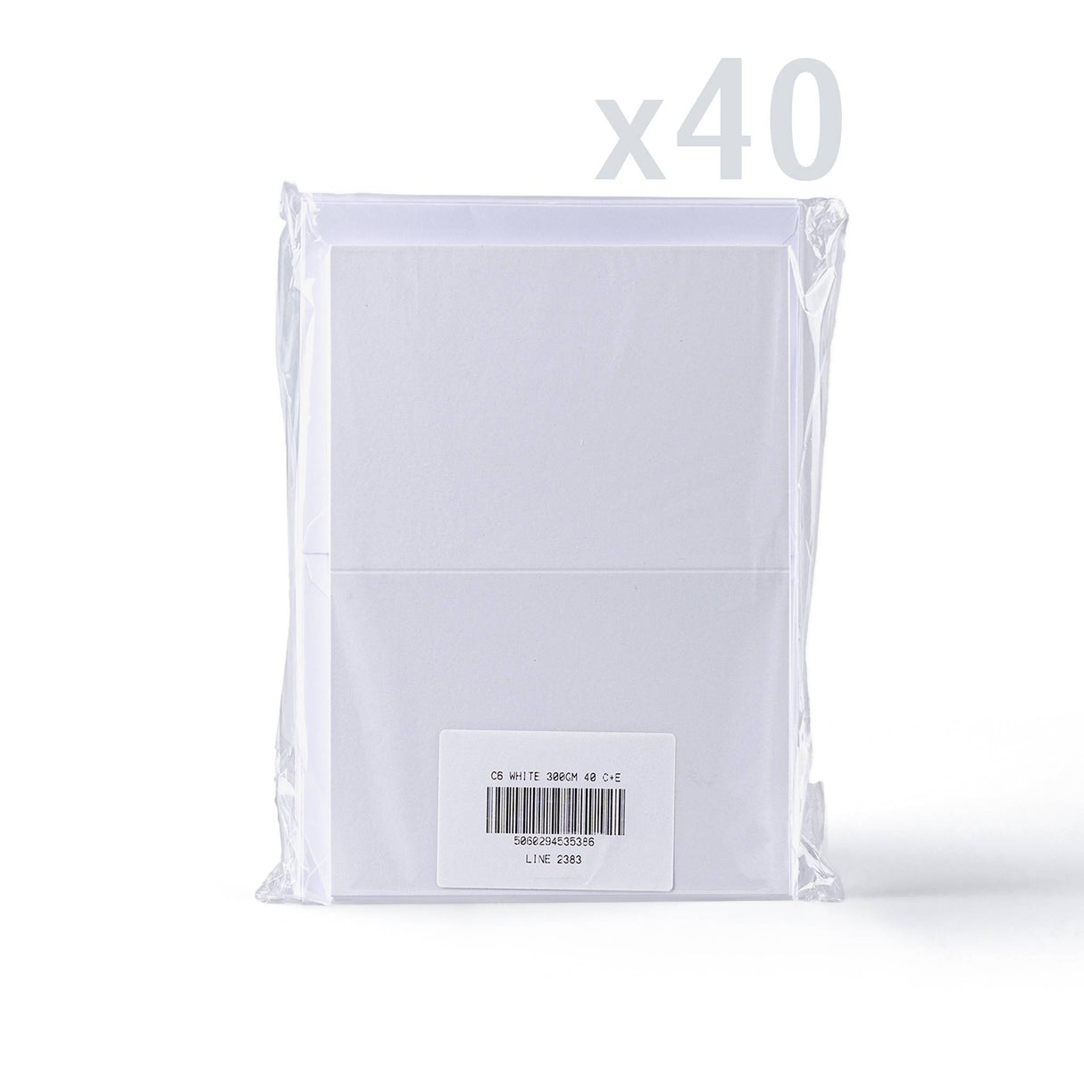 White Smooth Cards & Envelopes Pack