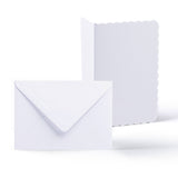 White Scalloped Cards & Envelopes Pack