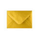 Metallic Gold Gummed V-Flap Greeting Card Envelope (70 x 100mm)