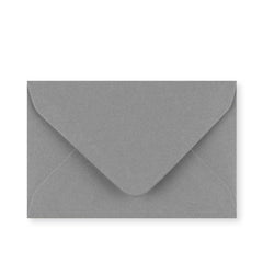 Dark Grey Gummed V-Flap Greeting Card Envelope (62 x 94mm)