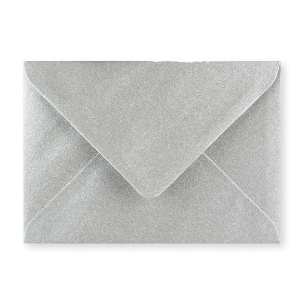 Metallic Silver Gummed V-Flap Greeting Card Envelope (125 x 175mm)