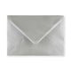 Metallic Silver Gummed V-Flap Greeting Card Envelope (133 x 184mm)