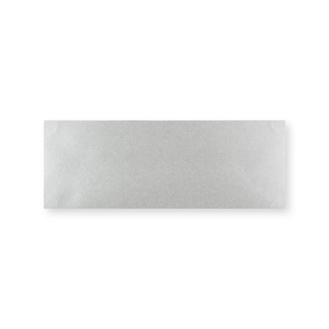 Metallic Silver Gummed V-Flap Envelope (80 x 215mm)