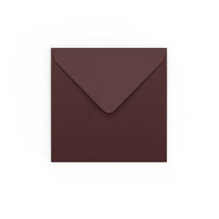 Burgundy Gummed V-Flap Envelope (130 x 130mm)