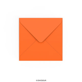 Orange Gummed V-Flap Envelope (130 x 130mm)