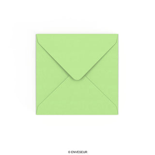 130x130 mm Pale Green Coloured Envelope