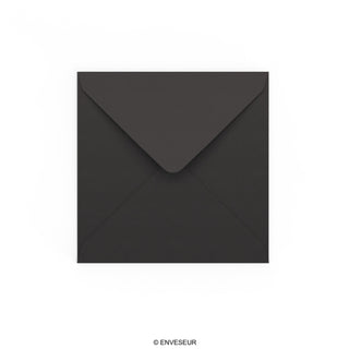 140x140 mm Black Envelope