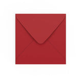 Dark Red Gummed V-Flap Envelope (155 x 155mm)