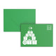Christmas Envelopes Santa Clause Dark Green 162 x 229 mm (C5)