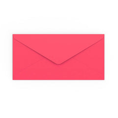 DL Bright Pink Gummed V-Flap Envelope (110 x 220mm)